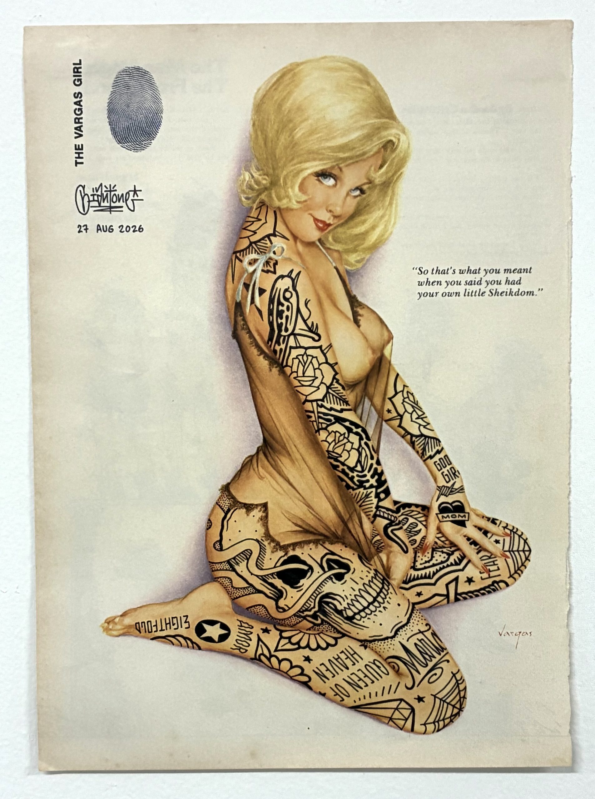"Vargas Blonde" Original Drawing